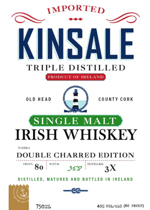Kinsale Double Charred Edition Single Malt Irish Whiskey at CaskCartel.com