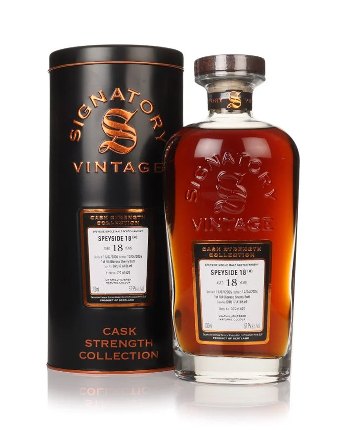 Secret Speyside 18 Year Old 2005 Cask DRU17 A106 #9 Cask Strength Collection (Signatory) Single Malt Scotch Whisky | 700ML at CaskCartel.com