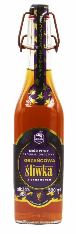 Miod Pitny Trojniak Grzancowa Sliwka z Cynamonem | 500ML at CaskCartel.com