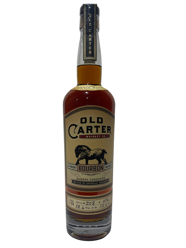 Old Carter Very Small Batch 1-TN Barrel strength Straight Bourbon 117.2 Proof Bottle 208 of 696 at CaskCartel.com