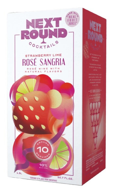 Next Round Cocktails | Strawberry Lime Rose Sangria (Magnum) - NV