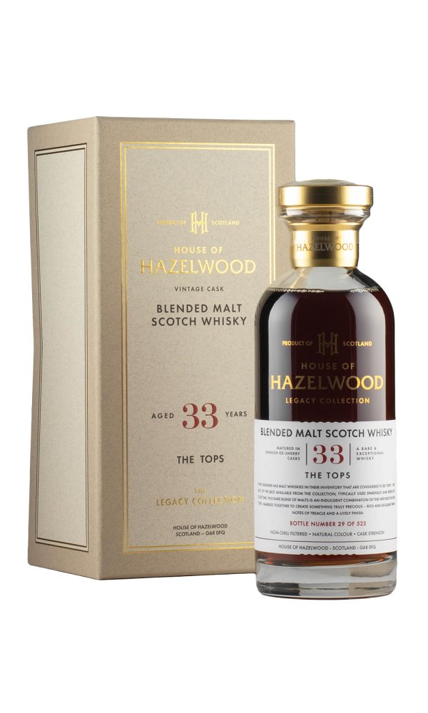 The Tops 33 Year Old Blended Speyside Malt House Of Hazelwood Legacy Collection | 700ML at CaskCartel.com