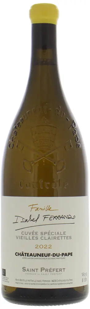 2022 | Domaine Saint Préfert | Famille Isabel Ferrando Cuvee Speciale Vieilles Vignes Clairette (Magnum) at CaskCartel.com