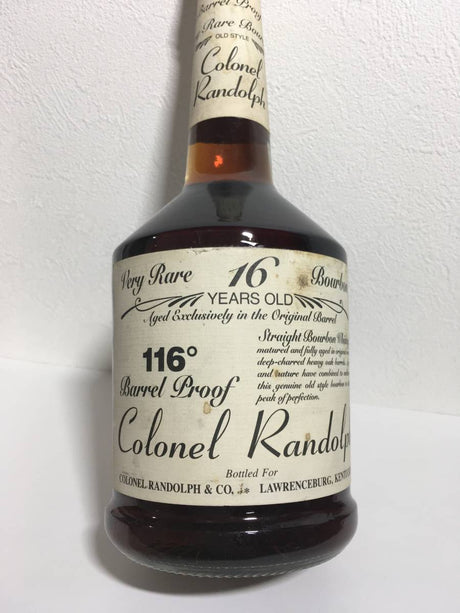 Colonel Randolph 16 Year Old 116° Barrel Proof Bourbon Whiskey at CaskCartel.com