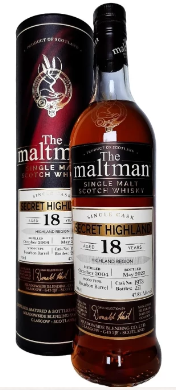Secret Highland 2004 Bourbon Barrel Vol The Maltman Single Malt Scotch Whisky | 700ML at CaskCartel.com