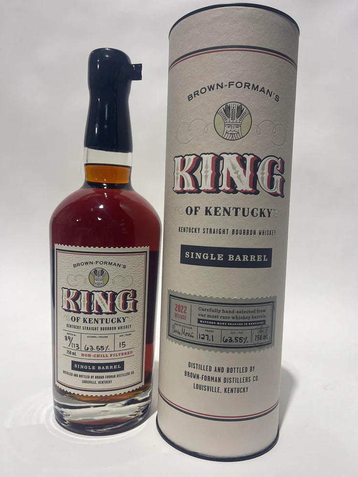 Brown Formans King of Kentucky 15 Year Single Barrel #23 Bottle 89 of 113 127.1 Proof 2022 Release