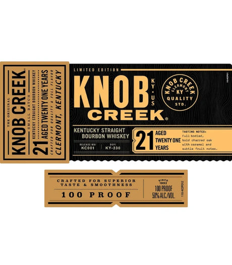 Knob Creek 21 Year Old Kentucky Straight Bourbon Whiskey at CaskCartel.com