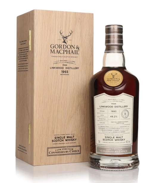 Linkwood 30 Year Old 1993 Cask #6184 Connoisseurs Choice Gordon & MacPhail Single Malt Scotch Whisky | 700ML at CaskCartel.com