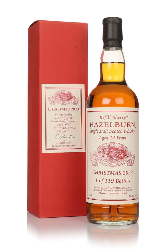 Hazelburn 14 Year Old Christmas 2023 Refill Sherry Single Malt Scotch Whisky | 700ML at CaskCartel.com