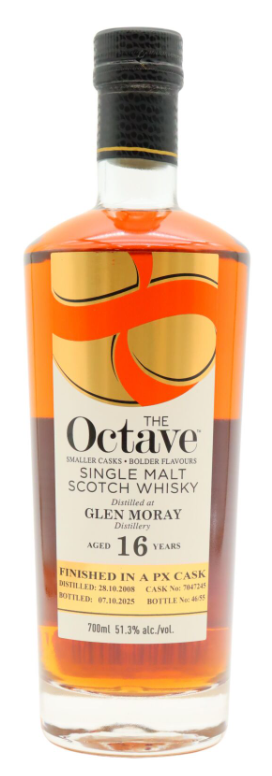 Glen Moray The Octave - Single Pedro Ximenez Cask #7047245 16 Year Old · 2008 Vintage Single Malt Scotch Whisky | 700ML at CaskCartel.com