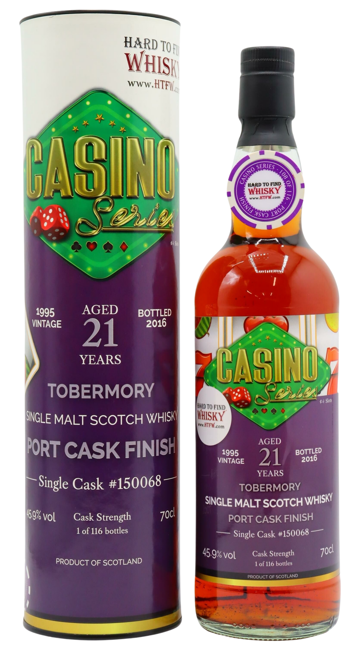 Tobermory Casino Series Sherry Cask # Roulette 1995 21 Year Old Whisky | 700ML at CaskCartel.com