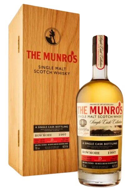 1997 Munros Bowmore Distilled 1997 Bottled 2023 25 Years Old Single Malt Scotch Whisky | 700ML at CaskCartel.com