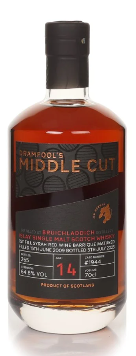 Bruichladdich 14 Year Old 2009 Cask #1944 Middle Cut Dramfool Single Malt Scotch Whisky | 700ML at CaskCartel.com