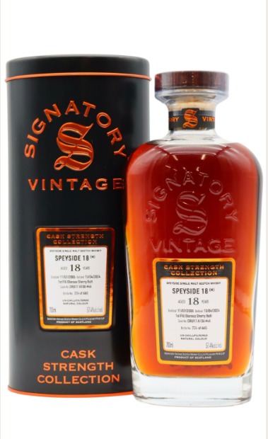 Undisclosed Speyside (M) Signatory 18 Year Old 2005 Single Sherry Cask #46 Vintage Single Malt Scotch Whisky | 700ML at CaskCartel.com