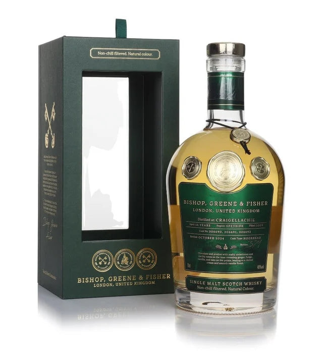 Craigellachie 15 Year Old - Bishop, Greene & Fisher Single Malt Scotch Whisky | 700ML at CaskCartel.com