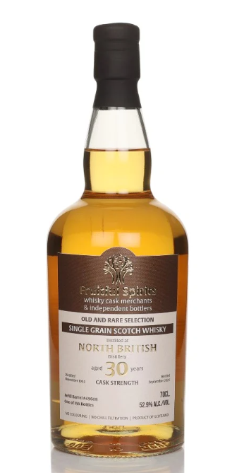 North British 30 Year Old 1993 Cask #49608 Old and Rare Selection Fruitful Spirits Single Grain Scotch Whisky | 700ML at CaskCartel.com