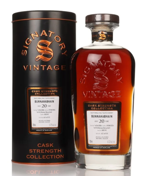 Bunnahabhain 20 Year Old 2004 Cask #800190 Cask Strength Collection Signatory Single Malt Scotch Whisky | 700ML at CaskCartel.com
