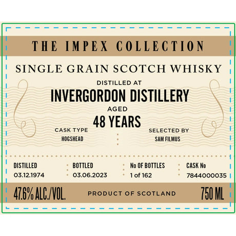 The ImpEx Collection Invergordon Distillery 48 Year Old 1974 at CaskCartel.com