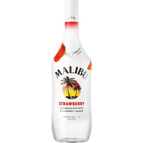 Malibu Strawberry Rum | 1L at CaskCartel.com
