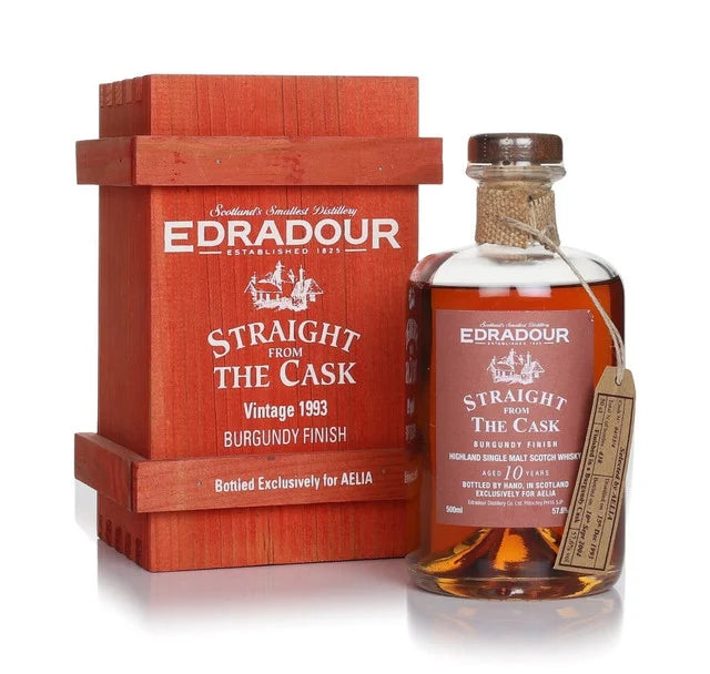 Edradour 10 Year Old 1993 Cask #04/13/4 Burgundy Cask Finish - Straight From The Cask Single Malt Scotch Whisky | 500ML at CaskCartel.com