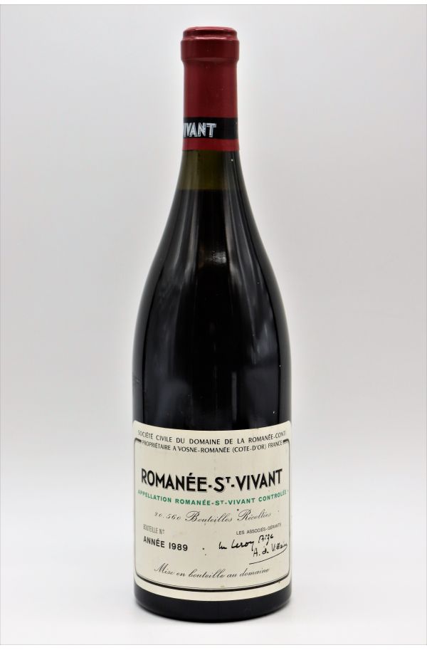 1989 | Domaine de la Romanée-Conti | Romanee-Saint-Vivant at CaskCartel.com