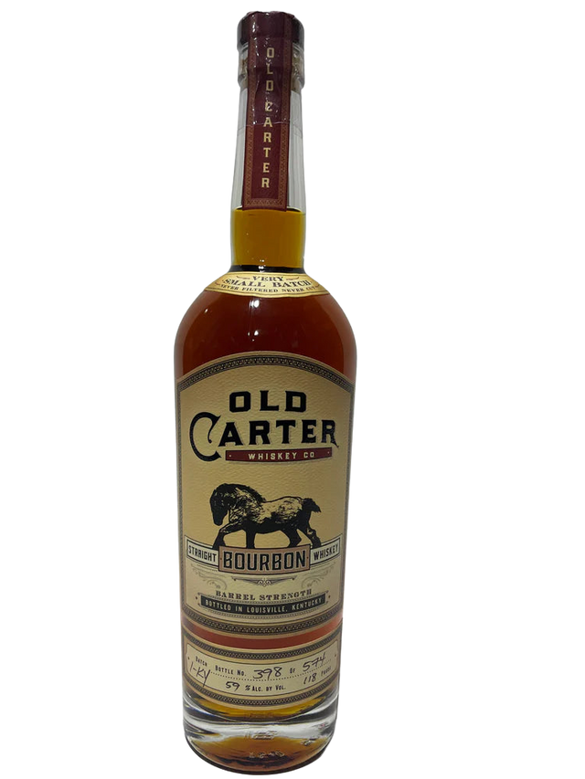 Old Carter Very Small Batch 1-KY Barrel strength Straight Bourbon 118 Proof Bottle 398 of 574 at CaskCartel.com