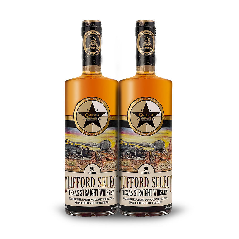 Clifford Distilling | Clifford Select: Texas Straight Whiskey (2) BOTTLE BUNDLE at CaskCartel.com