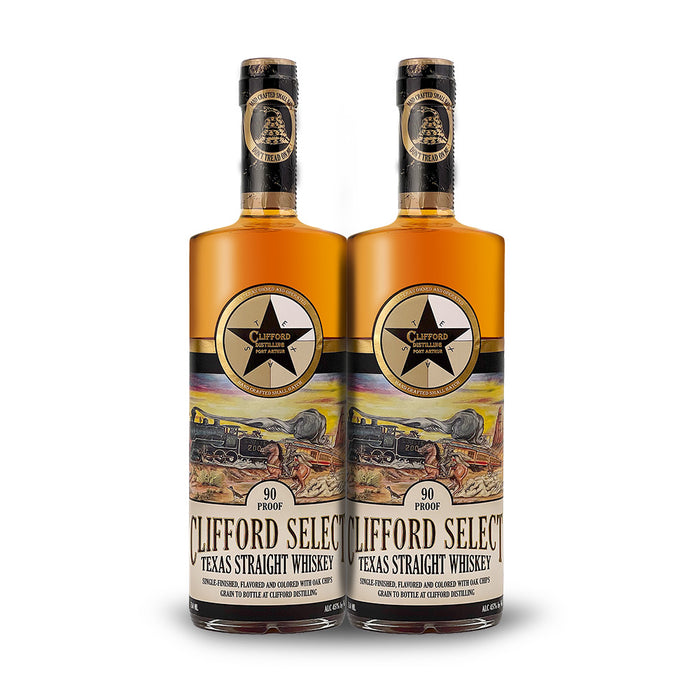 Clifford Distilling | Clifford Select: Texas Straight Whiskey (2) BOTTLE BUNDLE