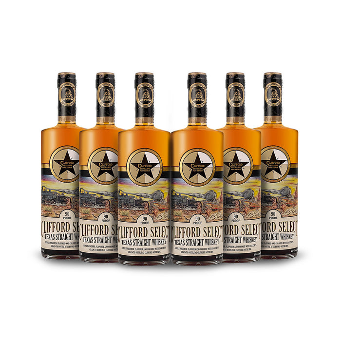 Clifford Distilling | Clifford Select: Texas Straight Whiskey (6) Bottle Bundle