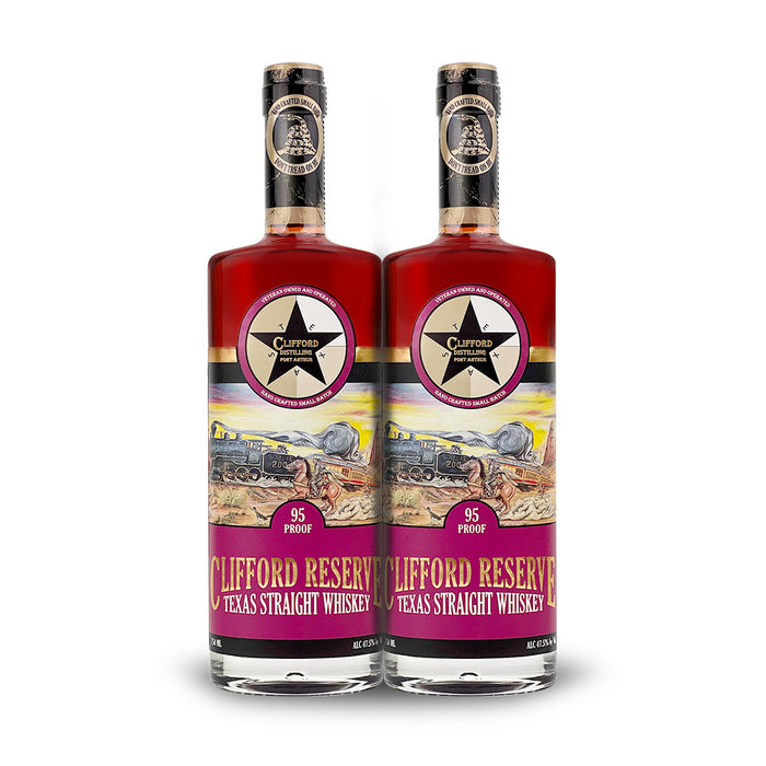 Clifford Distilling | Clifford Reserve: Texas Straight Whiskey (2) BOTTLE BUNDLE