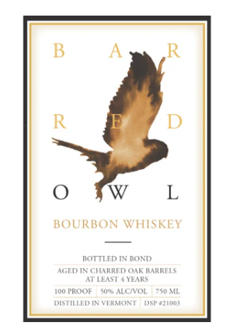 Barred Owl 4 Year Old Bottled in Bond Straight Bourbon Whiskey