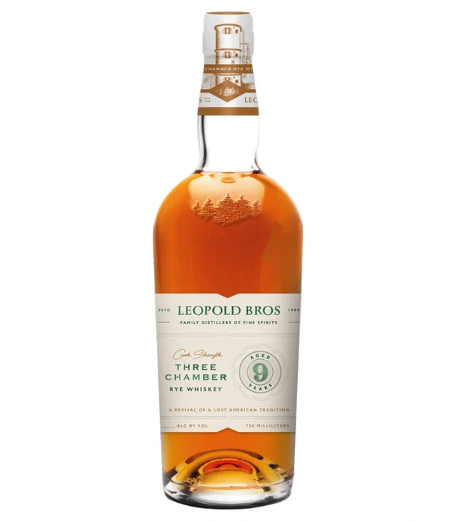 Leopold Bros 9 Year Old Three Chamber Cask Strength Rye Whiskey at CaskCartel.com