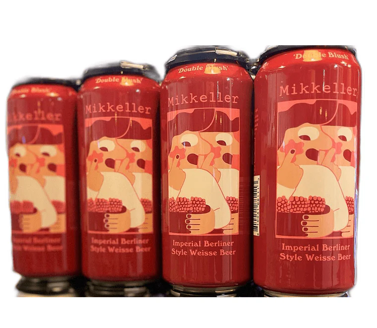 Mikkeller Brewing Double Blush Imperial Berliner Style Weisse Beer | (4)*473ML at CaskCartel.com