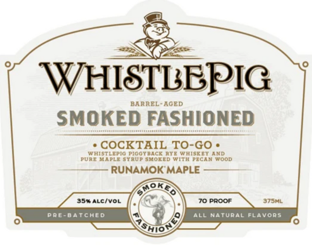 WhistlePig Smoked Fashioned Cocktail To Go Runamok Maple | 375ML at CaskCartel.com