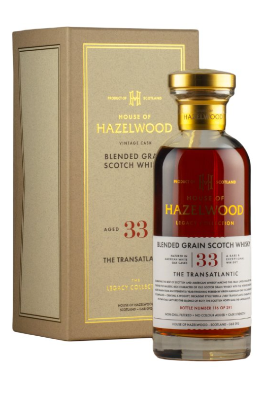 Transatlantic 33 Year Old House of Hazelwood Legacy Collection Blended Grain Scotch Whisky | 700ML at CaskCartel.com