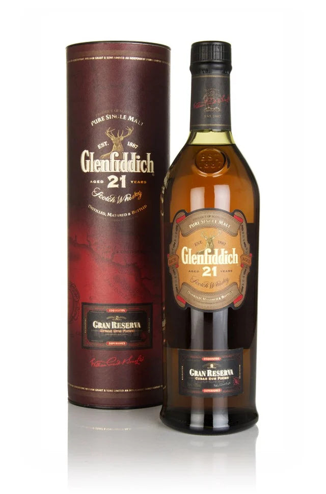 Glenfiddich 21 Year Old - Gran Reserva Cuban Rum Finish Single Malt Scotch Whisky | 700ML at CaskCartel.com