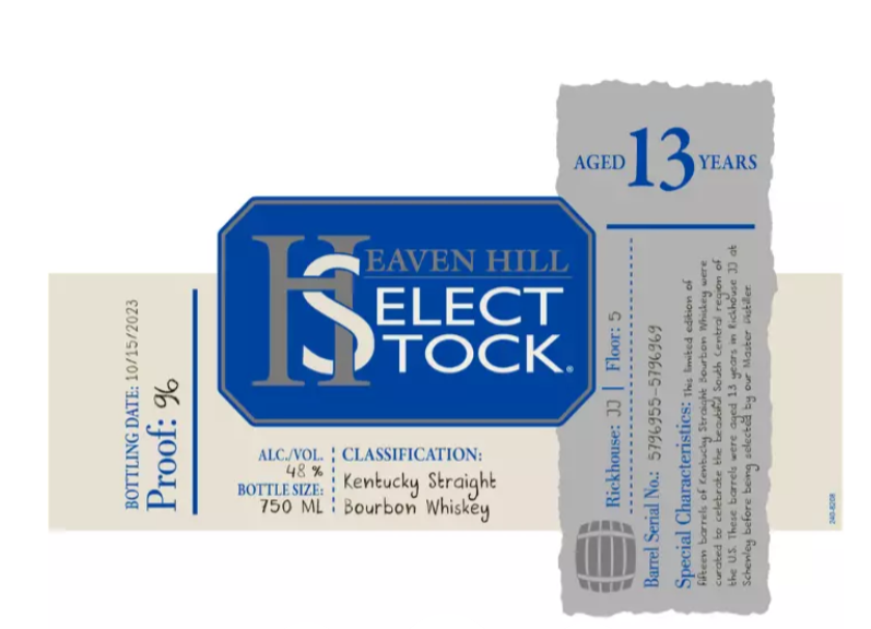 Heaven Hill 13 Year Select Stock Straight Bourbon Whisky at CaskCartel.com