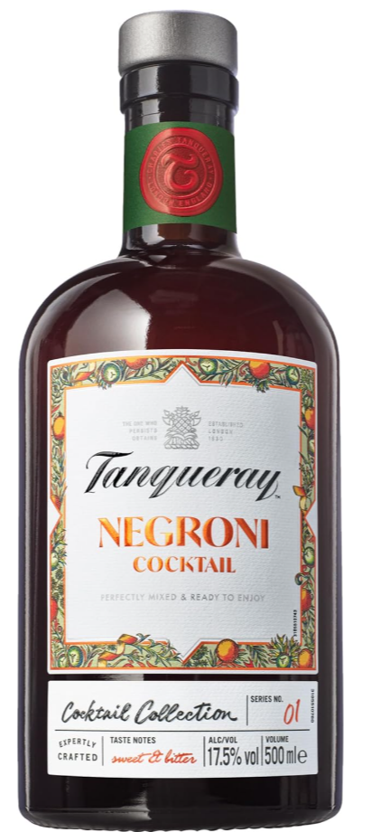 Tanqueray London Dry Gin Negroni Cocktail | 500ML at CaskCartel.com