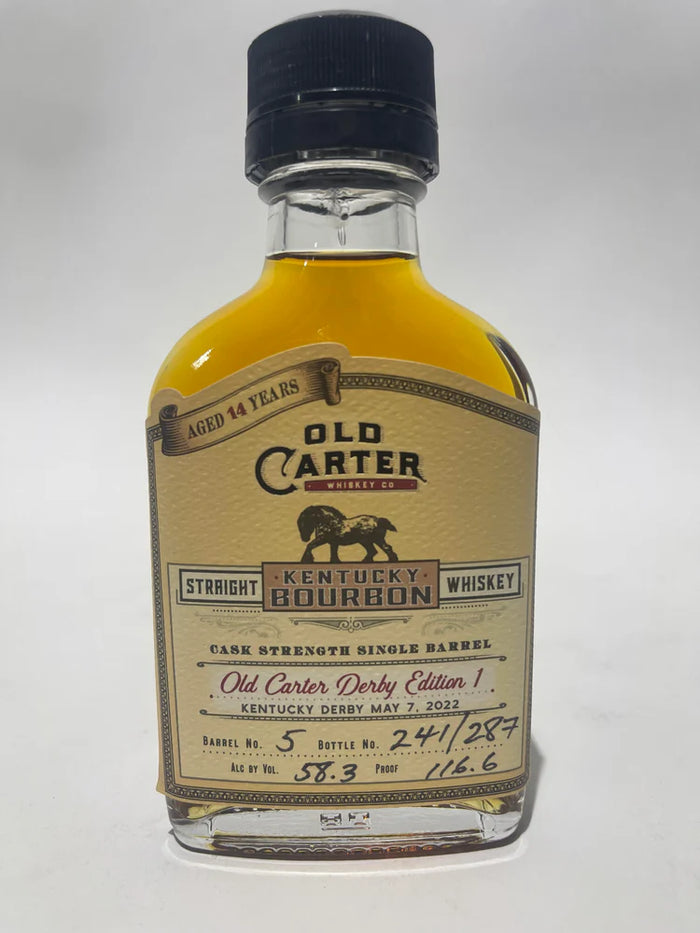 Old Carter Derby Edition 1 Single Barrel Aged 14 years Bottle #241 of 287 Barrel #5 | 100ML