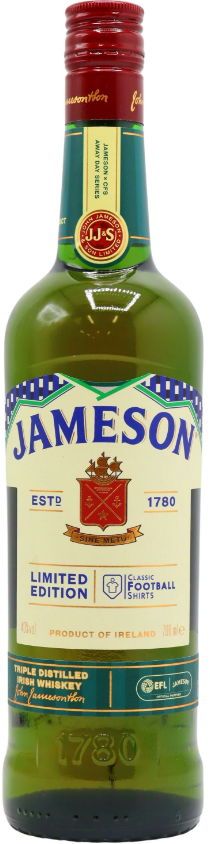 Jameson Classic Football Shirts Sunderland AFC 92 Irish Whiskey | 700ML