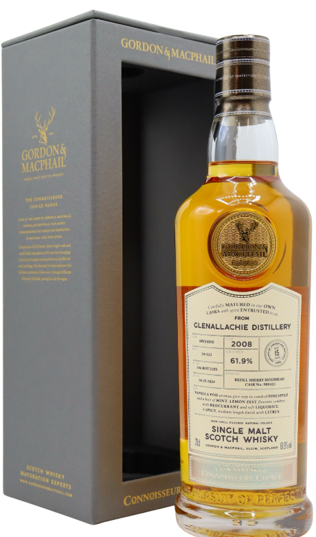 GlenAllachie 15 Year Old Connoisseurs Choice Single Sherry Cask 2008 Single Malt Scotch Whisky | 700ML at CaskCartel.com