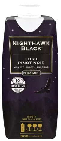 Bota Box | Nighthawk Black Lush Pinot Noir (Half Litre) - NV at CaskCartel.com