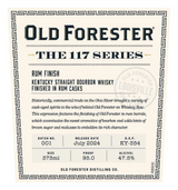 Old Forester | The 117 Series Rum Finish Whiskey | 2024 Release | 375ML  at CaskCartel.com