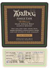 Ardbeg 2000 Cask Strength Single Cask Single Malt Scotch Whisky at CaskCartel.com