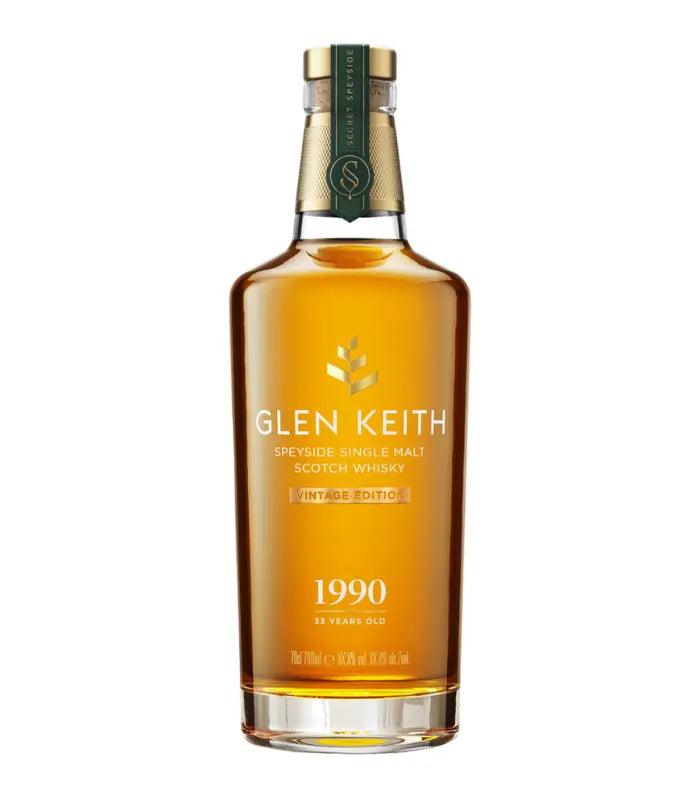 Glen Keith 1990 Vintage 33 Year Old Single Malt Scotch Whisky | 700ML at CaskCartel.com