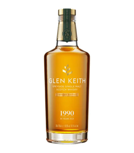 Glen Keith 1990 Vintage 33 Year Old Single Malt Scotch Whisky | 700ML at CaskCartel.com