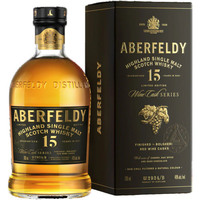 Aberfeldy | 15 Year Old | Bolgheri Red Wine Cask Single Malt Scotch Whisky | Limited Edition | 700ML at CaskCartel.com