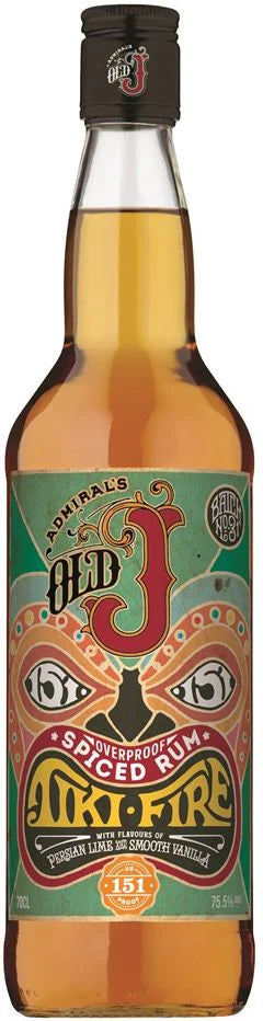 Admiral Vernon's Old J Tiki Fire Spiced Rum | 700ML at CaskCartel.com