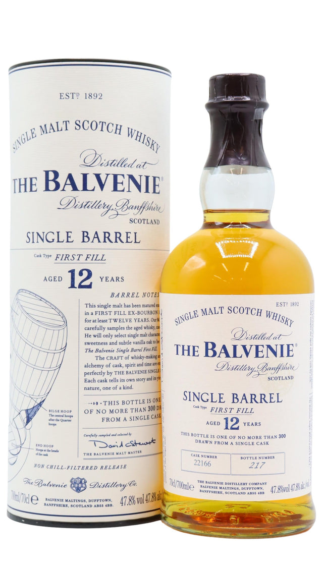 Balvenie Single Barrel #22166 12 Year Old Whisky | 700ML at CaskCartel.com
