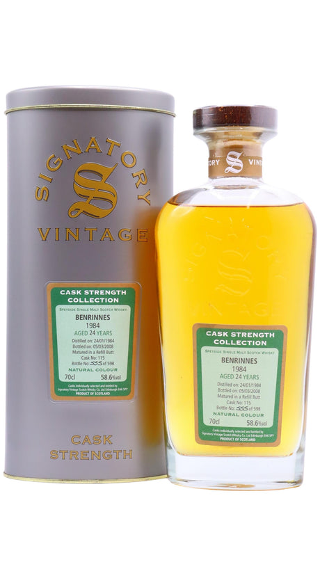 Benrinnes Signatory Vintage Single Cask #115 1984 24 Year Old Whisky | 700ML at CaskCartel.com